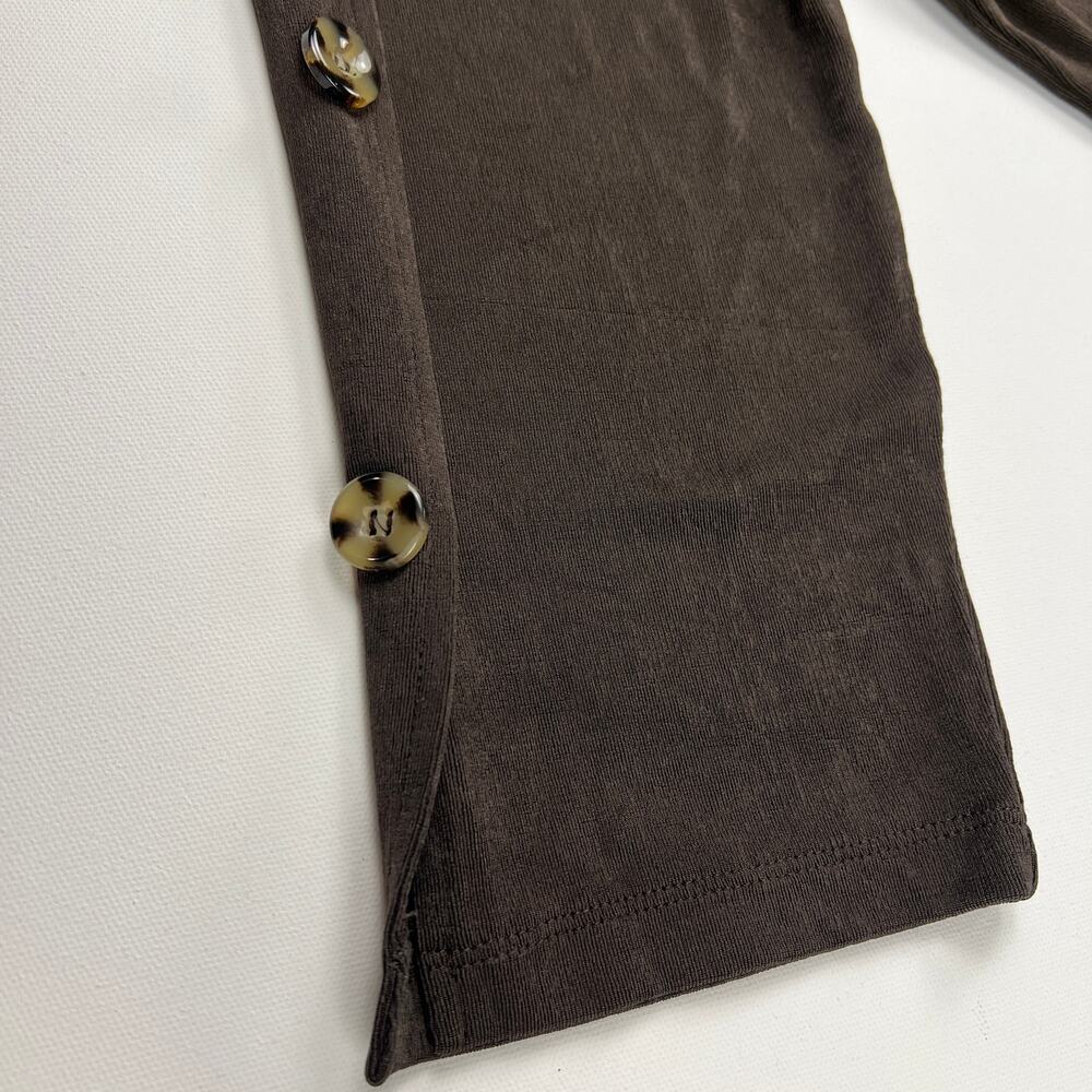 Chico's Travelers Brown Stretch Shift Dress No Wrinkle Size 12/14 (Chico's 2) - Picture 7 of 14